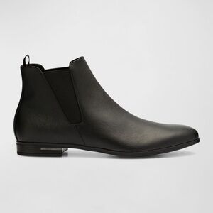 Prada Saffiano Leather Chelsea Boots | Men’s Size 10 | Made in Italy